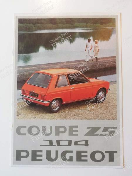 104 ZS advertising brochure - PEUGEOT 104 / 104 Z - 7-75 726- 0
