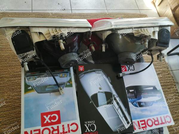 Pair of headlamps for CX phase 2 GTI, GTI Turbo, Turbo D, Turbo 2, Limousine, Prestige - CITROËN CX - 14840 (L) / 14830 (R)- 3