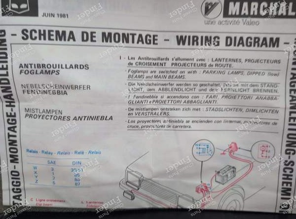 Marchal Cibie Nebelscheinwerfer Gelb - RENAULT 5 / 7 (R5 / Siete) - 166-88-460- 5