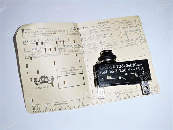 Micro-interrupteur pour collecteur d'admission - PORSCHE 911 / 912 (901) - PSKF-So 3-250V 15A