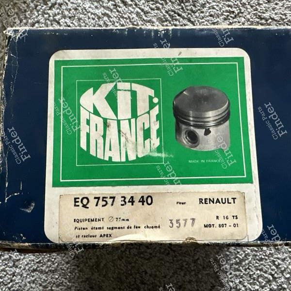 Piston Set - TS Version - RENAULT 16 (R16) - EQ7573440- 0