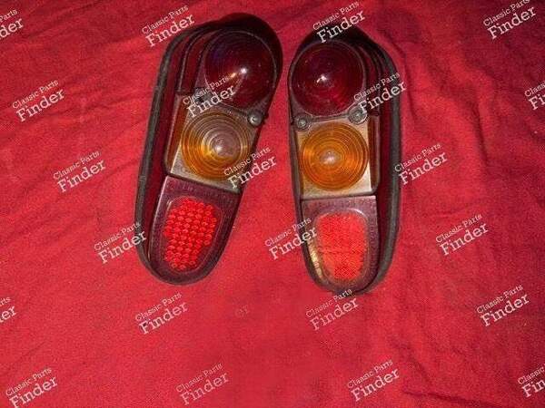 Ein Paar Rücklicht-Cabochons - RENAULT 4 / 3 / F (R4) - 605D / 605G- 1