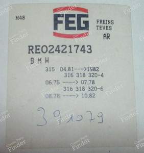 Kit freins arrière BMW 315, 316, 318, 318i, 320, 320i, - BMW 3 (E21) - REO2421743- thumb-3