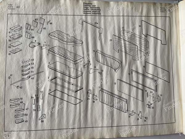 Spare parts manual 220 SE Pontoon - MERCEDES BENZ 219 & 220 (W105 / W128 / W180) (Großen Ponton) - 2