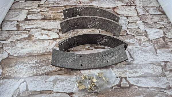 Set of 4 rear brake shoe linings - RENAULT 16 (R16) - 550648CO- 0