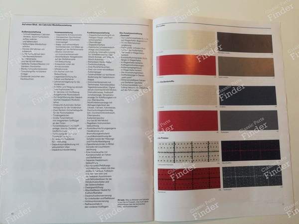 Flyer Golf Cabriolet Quartett - VOLKSWAGEN (VW) Golf I / Rabbit / Caddy / Jetta - 606/1190.29.00- 4