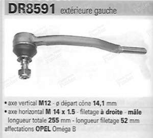 Left outer steering knuckle - OPEL Omega (B) - 9006555- thumb-3