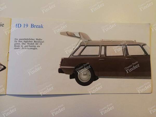 Rare DS/ID 19 sales brochure - CITROËN DS / ID - AC 10067.8.62- 6