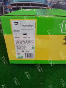 Left and right front headlight optics - PEUGEOT 205 - 084386 / 084388- thumb-1