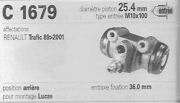 Kit freins arriere - RENAULT Trafic - 381167B- 7