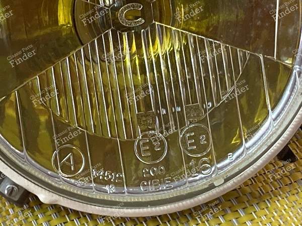 Cibié 200 headlight optics for R8, R10, R4, Dauphine... - RENAULT 8 / 10 (R8 / R10) - 450159- 1