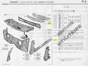 Rear transom plate - PEUGEOT 504 - 714901- thumb-4