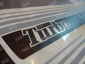 Selbstklebender Streifen TURBO - RENAULT 18 (R18) - Equiv. OEM 7701201938 (L) / 7701201939 (R)- thumb-2