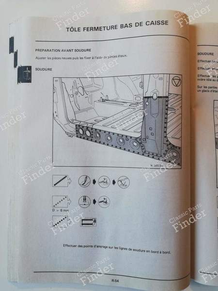 Manuel de réparation - M.R. 272 (Carrosserie) - RENAULT Espace I - 7711076381- 7