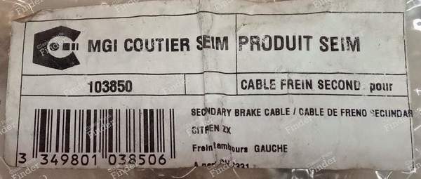 Pair of left and right hand brake cables - CITROËN ZX - 103850/103860- 3