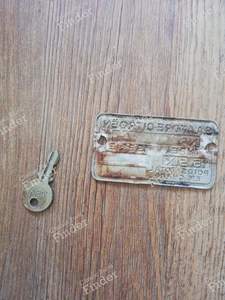 Plaque d'identification chassis - 15 SIX - CITROËN Traction Avant (7 / 11 / 15) - thumb-1