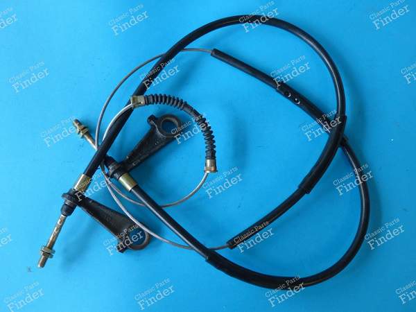 Rear handbrake cable with levers - ALPINE A310 - 6001 001 152- 0