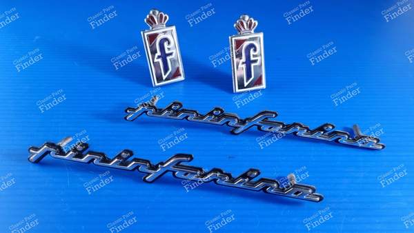 Paar Sigillen Monogramm Aufnäher PININFARINA - PEUGEOT 406 Coupé - 0