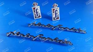 Paar Sigillen Monogramm Aufnäher PININFARINA - PEUGEOT 406 Coupé