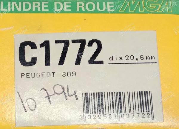 Pair of rear wheel cylinders - PEUGEOT 309 - C1771/C1772- 5