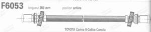 Hinterer Schlauch - TOYOTA Carina SG / II (T170/T180) - F6053- thumb-1