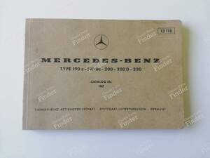Spare Parts Manual - 'Catalog B' 1967 - MERCEDES BENZ W110 - 12118- thumb-0