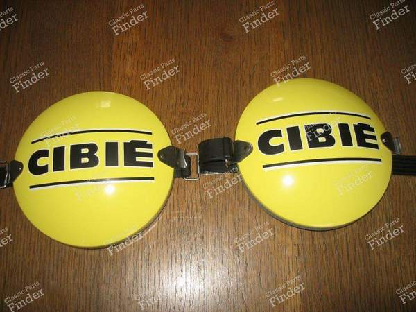 Protections Cibié jaunes en métal pour phares boules - MATRA 530 