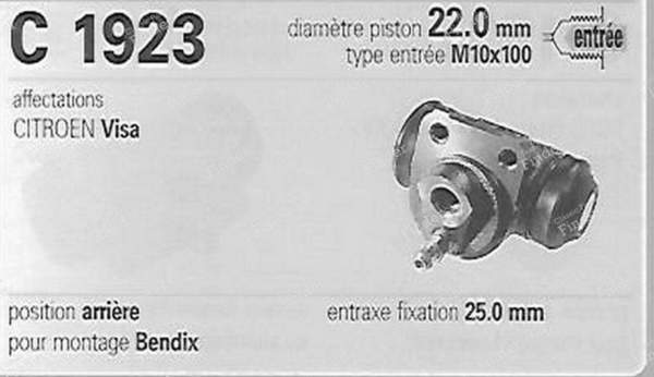 BENDIX Hinterradbremsen-Kit - CITROËN Visa / C15 - KT2197- 3