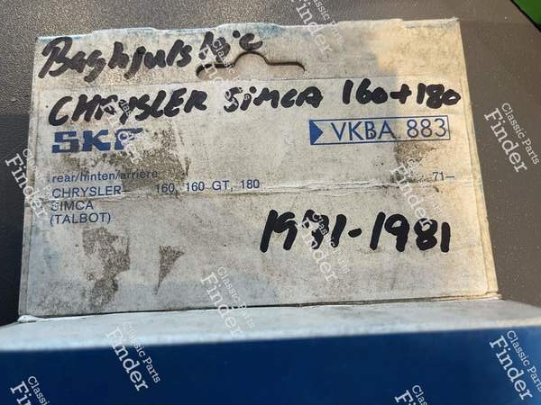 Brand new wheel Bearing rear SKF - SIMCA-CHRYSLER-TALBOT 160 / 180 / 2 litres / 1609 / 1610 - VKBA883- 1