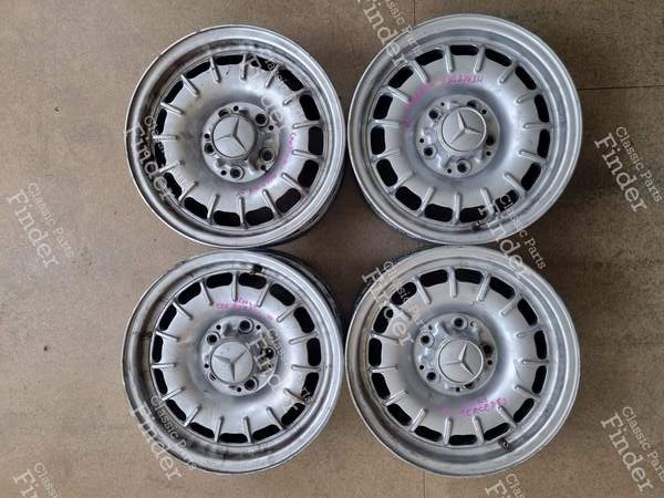 SET OF 4 'BAROCK' WHEELS - MERCEDES BENZ W123 - A1084001002- 0