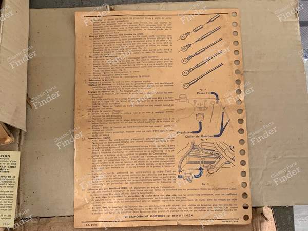 Coffret antibrouillards Cibié - PEUGEOT 404 - 12-83-12- 5