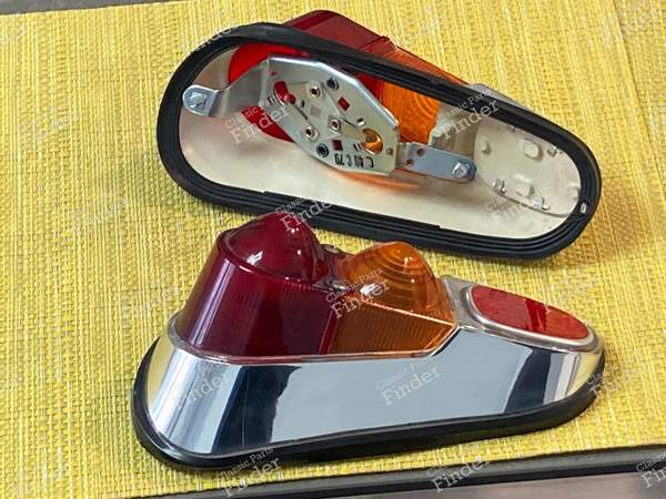 R4 Super chrome tail lights, Dinalpin A110 1100 cabriolet - RENAULT 4 / 3 / F (R4) - 605- 1
