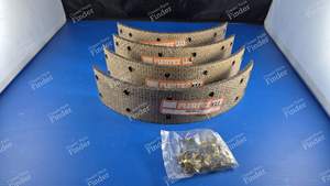 Set of 4 rear brake shoe linings - RENAULT 14 (R14) - 520705- thumb-2