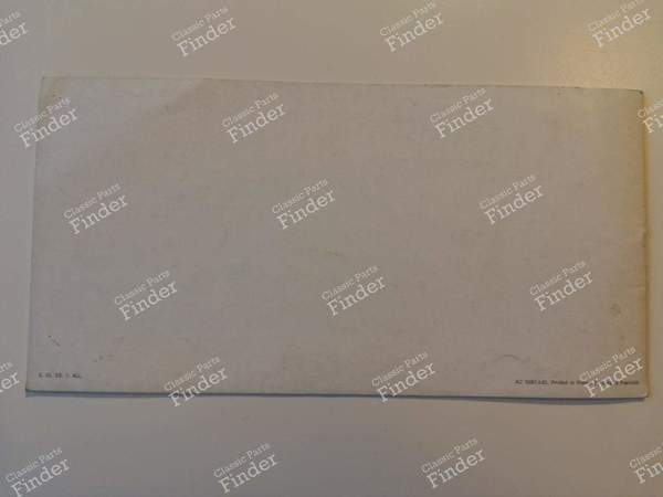 Rare DS/ID 19 sales brochure - CITROËN DS / ID - AC 10067.8.62- 8