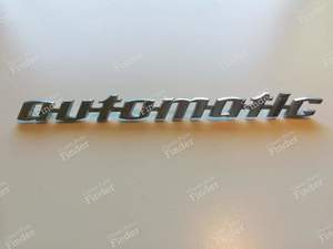 Automatic' trunk sign - VOLKSWAGEN (VW) 1500 / 1600 (Typ 3)