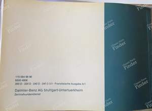 Maintenance manual - MERCEDES BENZ /8 (W114 / W115) - 1155849896 /65004808- thumb-1