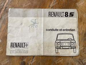 Renault 8 S original owner's manual for RENAULT 8 / 10 (R8 / R10)