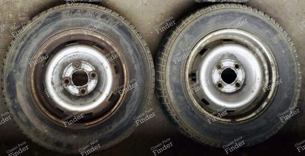4 steel rims - RENAULT 9 / Alliance / Broadway / 11 / Encore (R9 / R11) - 9345- 8
