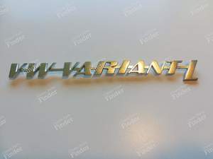 Trunk sign for Variant L - VOLKSWAGEN (VW) 1500 / 1600 (Typ 3)