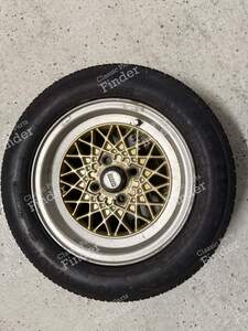 Jantes BBS avec pneus pour BMW 1502 / 1602 / 1802 / 2002 / Touring (02-Serie)