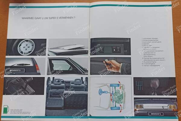 Verkaufsbroschüre - RENAULT 5 (Supercinq) / Express / Rapid (R5) - 2