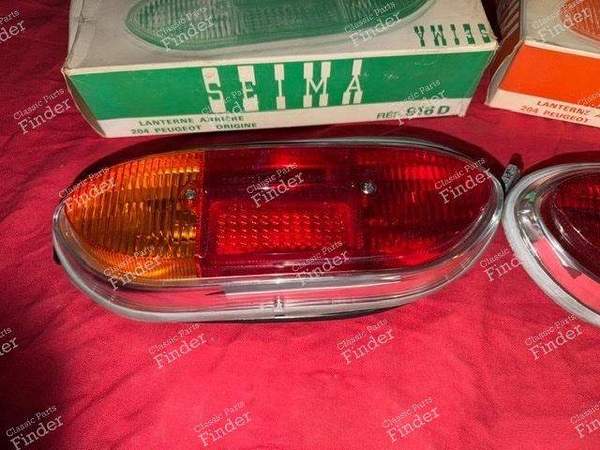 Pair of Complete Taillights - 1st Generation - PEUGEOT 204 - 616D / 616G- 2