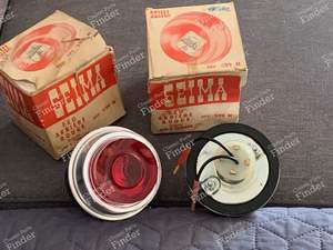 2 Feux rouges arrières "Pot de yaourt" - CITROËN Ami 6 / Dynam