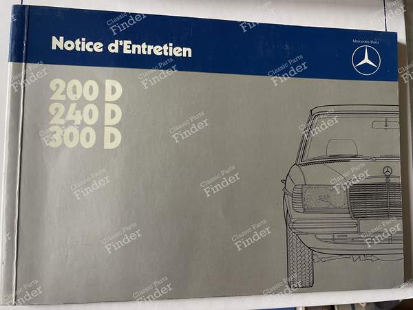 Bedienungsanleitung Dieselmodelle - MERCEDES BENZ W123 - 1235846482- 0