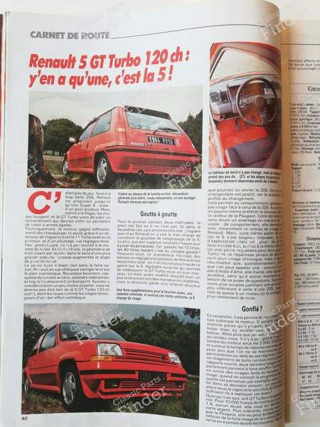Revue 'Echappement' - Juillet 1987 - PEUGEOT 405 / Pars / Khazar - #225- 2