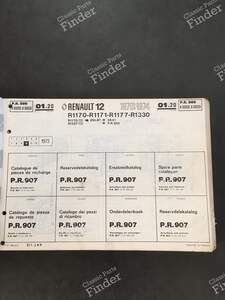 Spare Parts Manual - PR 907 (5th Edition) - RENAULT 12 / Virage (R12) - 7701436612- thumb-1