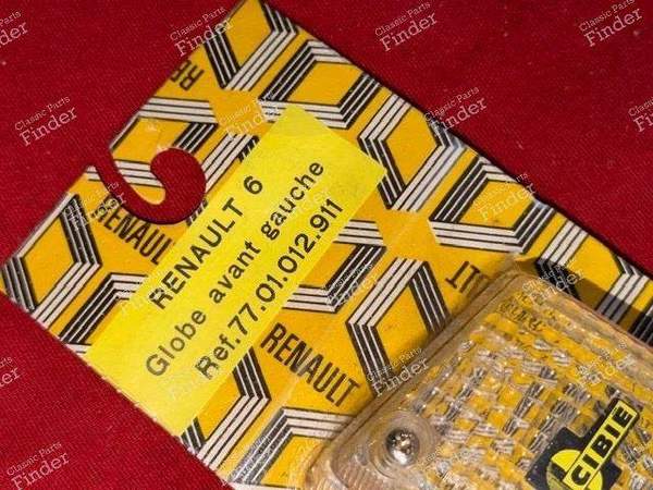 Front left turn signal cap - Phase 1 - RENAULT 6 (R6) - 3076 / 7701012911- 2