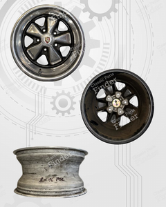 A set of chrome-plated Fuchs rims - PORSCHE 911 / 912 E (G Modell) - thumb-2