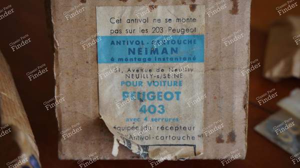 Neiman Diebstahlsicherung, Schloss und Schlüssel - PEUGEOT 404 - 2