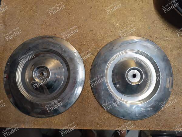 2 Chrome Wheel Covers - PEUGEOT 504 - 0